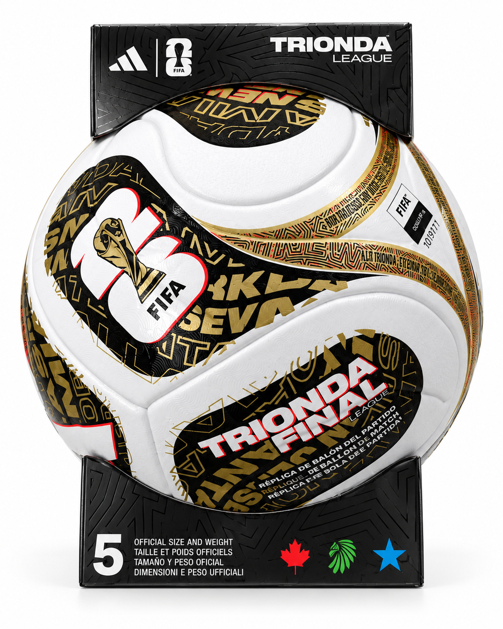 Футбольный мяч Adidas FIFA World Cup 2026 Trionda Finals League Ball