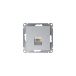 ATLASDESIGN РОЗЕТКА компьютерная RJ45 кат. 5e, механизм, АЛЮМИНИЙ