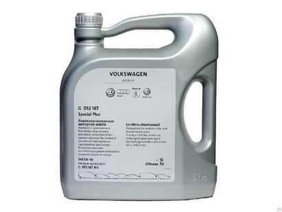 Масло моторное 5W-40 VAG 5л VW-502.00/505.01 Special Plus