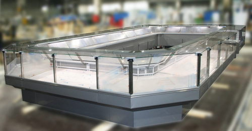 Холодильная витрина CARBOMA ATRIUM 2 GC120 VV-5 динамика (внешний угол 90)