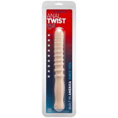 Телесный анальный стимулятор Anal Twist - 29 см. (Цвет: телесный)