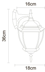 Уличный настенный светильник Arte Lamp PEGASUS A3152AL-1BN, 1хE27