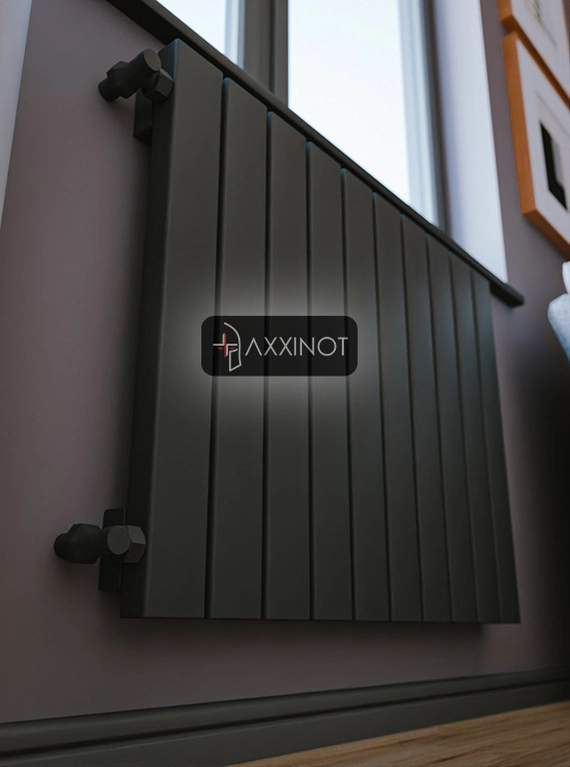 Axxinot Adero V 600 - вертикальный трубчатый радиатор высотой 600 мм, черный