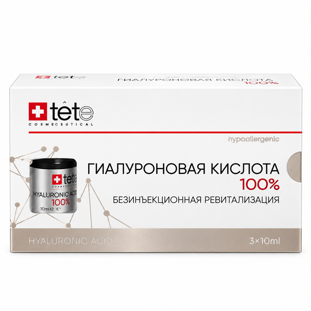Гиалуроновая кислота 100% / TETe Pure Hyaluronic acid 3*10 ml