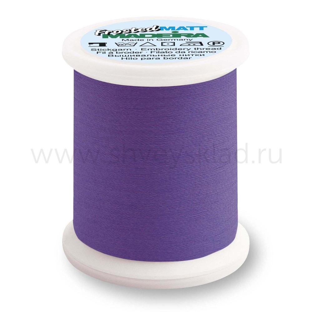 Нитки вышивальные супер матовые Madeira Frosted Matt №40, 500 м, цв. 7922, 9848, 1 катушка