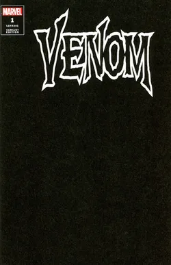 Venom Vol 5 #1 Black Blank Cover