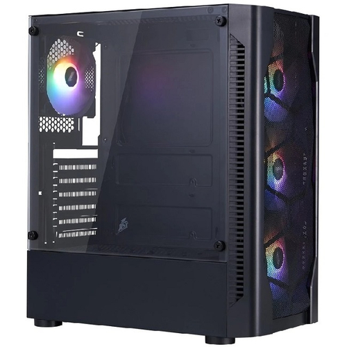 Корпус Midi-Tower 1STPLAYER GO6, ARGB, ATX, черный (GO6-BK-4F7)