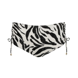 PRIMADONNA Swim Dalice Плавки с высокой талией и шнуровкой, зебровый принт