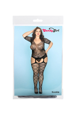 Костюм-сетка и стринги Candy Girl Kookie черные 2XL
