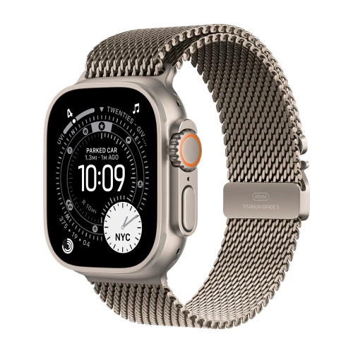 Умные часы Apple Watch Ultra 3 (2025) GPS + Cellular, 49mm, Natural Titanium Case with Natural Titanium Milanese Loop, S