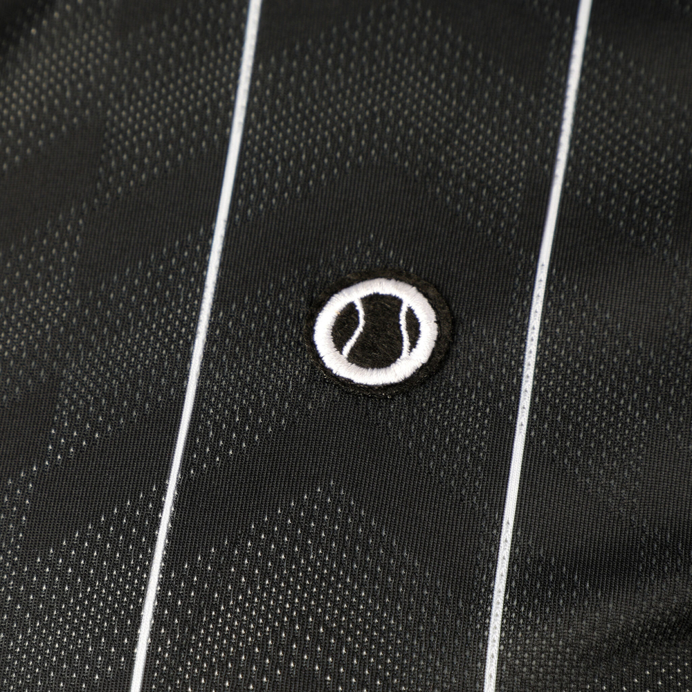Мужское теннисное поло Tennis-Point Stripes Polo Special Edition Men - Black, White