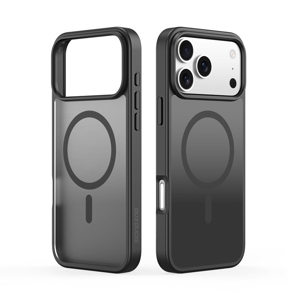 Матовый чехол черного цвета и с MagSafe для iPhone 17 Pro, серия Yind Series от Dux Ducis