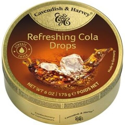 Конфеты леденцы Cavendish & Harvey Cola Drops со вкусом колы 175 г (из Финляндии)