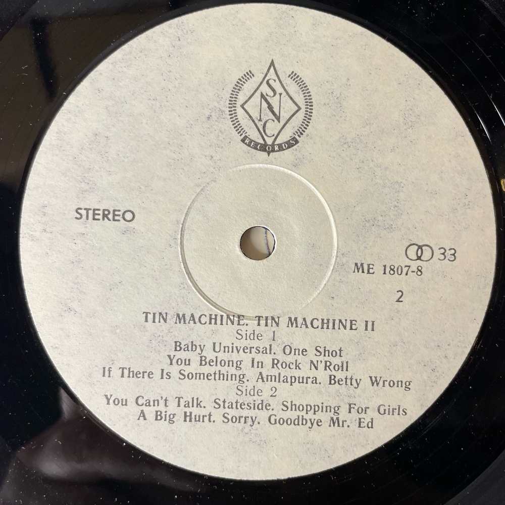 Винтажная виниловая пластинка LP Tin Machine, Tin Machine II (Россия 1992)