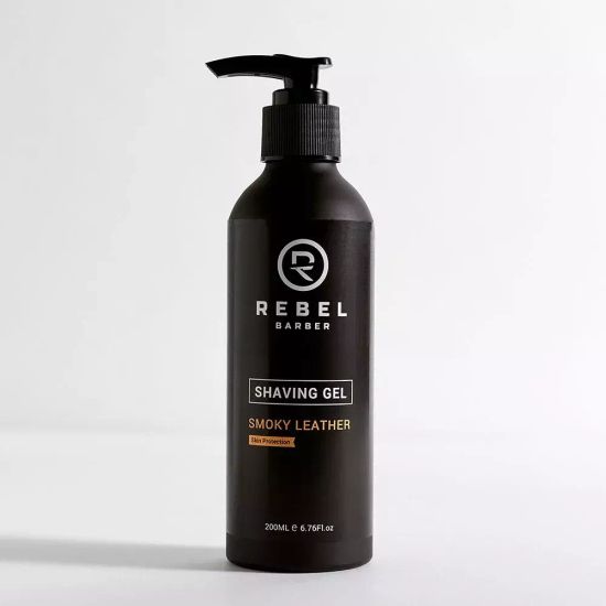 Премиальный гель для бритья REBEL BARBER Smoky Leather 200 мл