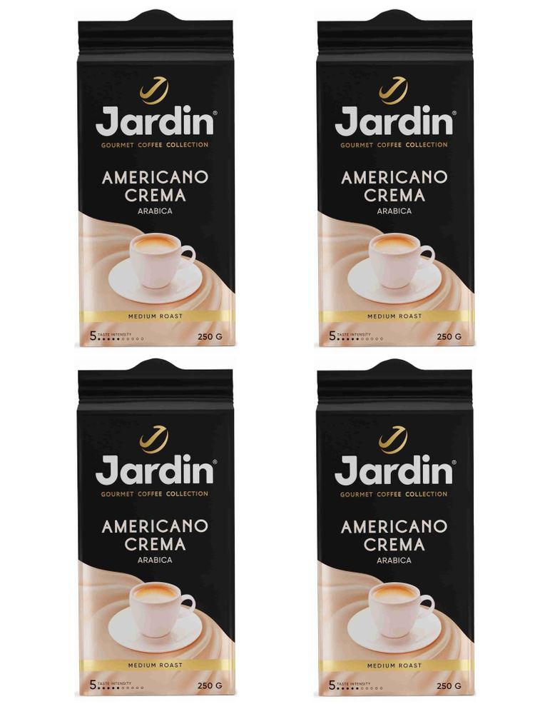 Кофе молотый Jardin Americano Crema 250 г x 4 шт