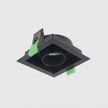 Встраиваемый точечный светильник 1*GU10 CLT 069C1 BL чёрный Crystal Lux
