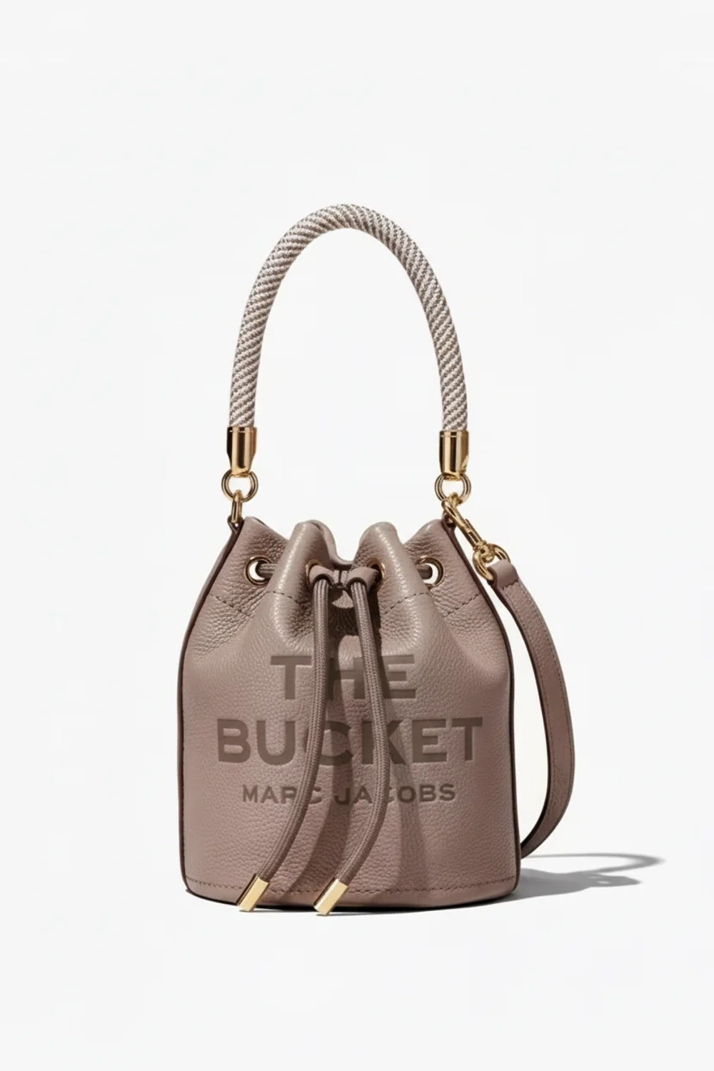 СУМКА MARC JACOBS THE LEATHER BUCKET BAG CEMENT