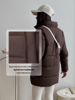 Куртка весенняя удлиненная со съемным капюшоном