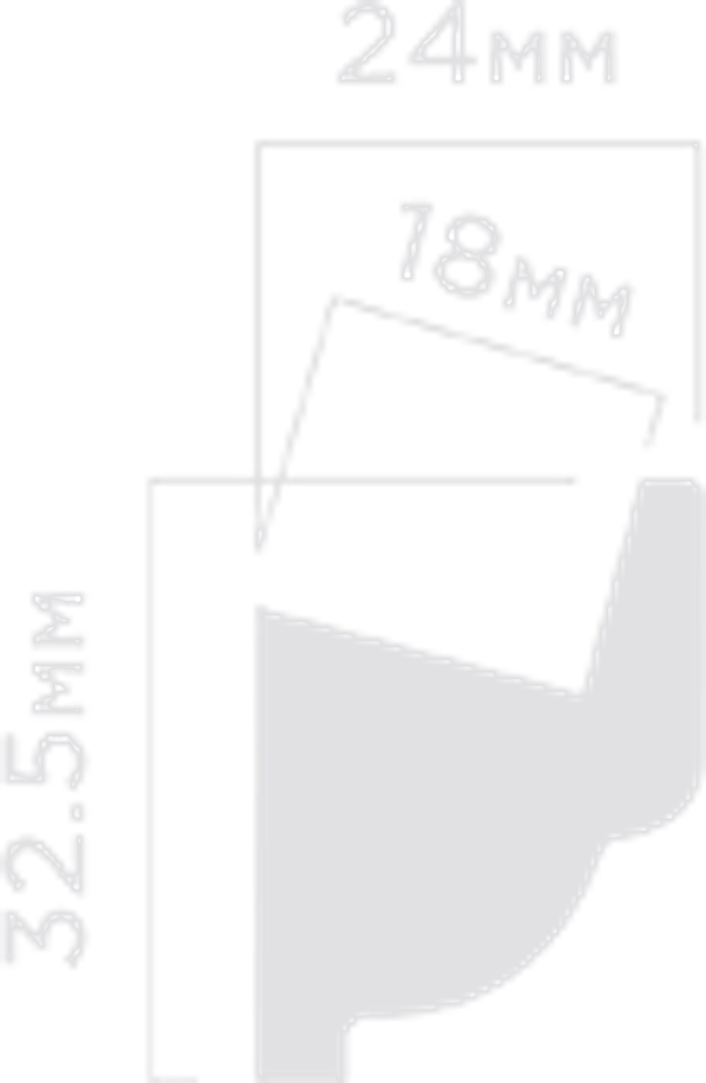 Молдинг HiWood, 32,5x24 мм