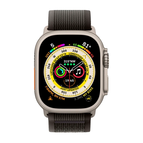 Умные часы Apple Watch Ultra GPS + Cellular, 49mm, Trail Loop M/L, Black/Grey (Черный / Серый)