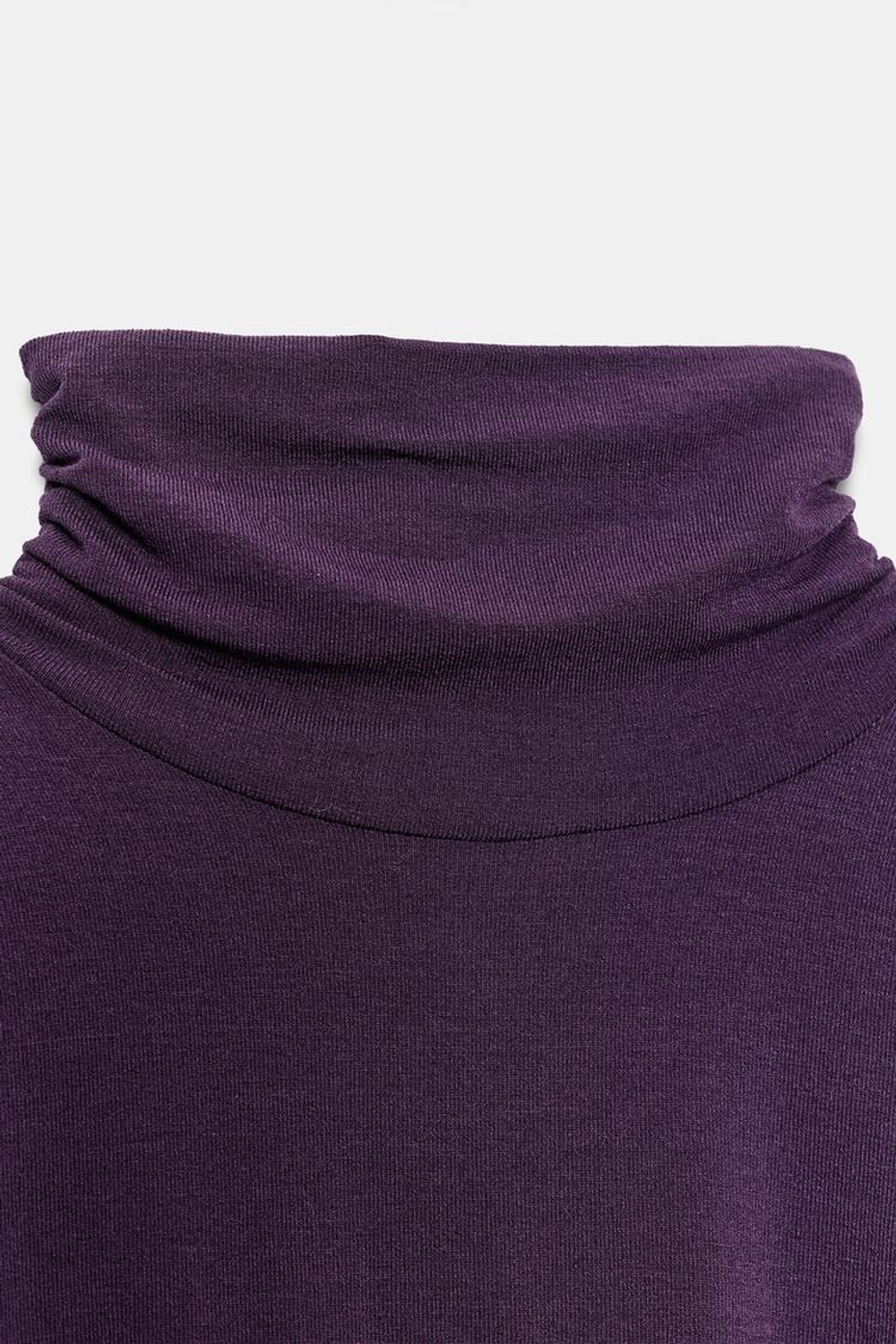 ZARA ТОП СО СБОРКАМИ И ПОДПЛЕЧНИКАМИ, ЛИЛОВЫЙ