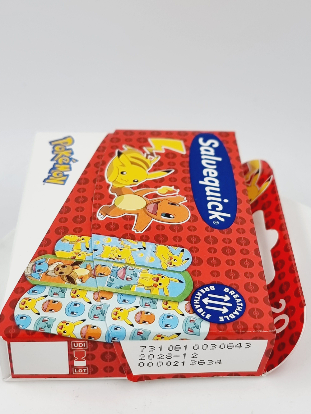 Детские пластыри Salvequick Pokemon с водо- и грязеотталкивающими свойствами 1 уп. (в упаковке 20 шт.), Швеция