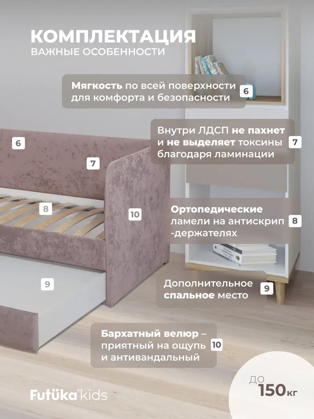 Диван - кровать Лило 180х90 см ткань Небби