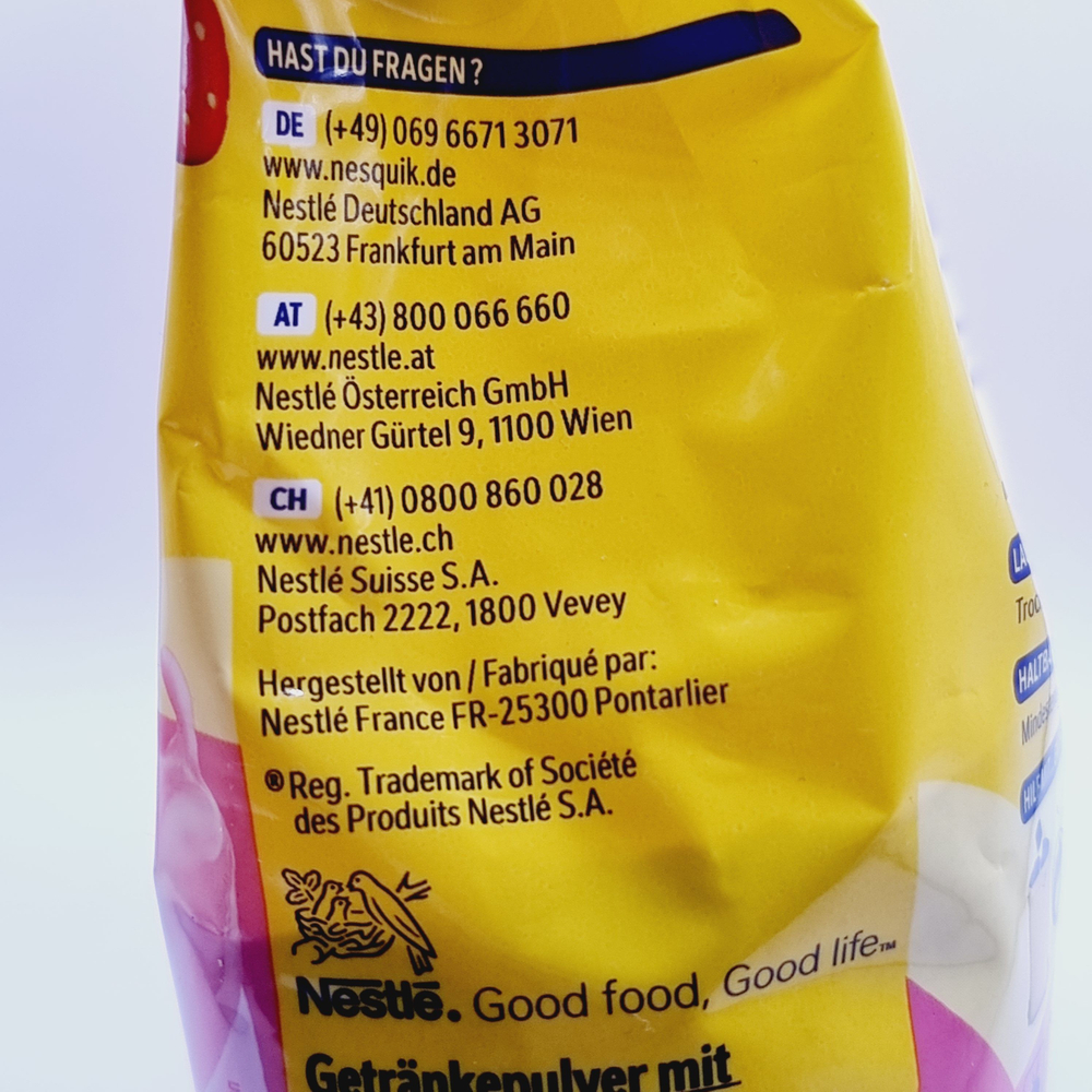 Nesquik Milk-mix cмесь сухая для приготовления коктейля со вкусом клубники 350 г (из Финляндии)