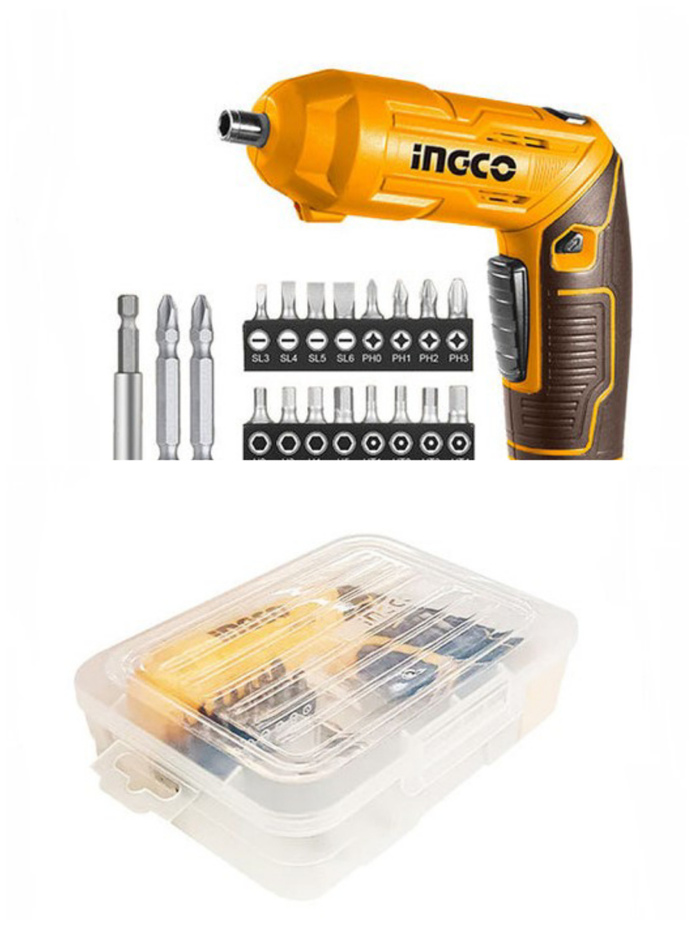 Аккумуляторная отвертка INGCO CSDLI0442 4 В 4 Нм 1/4"