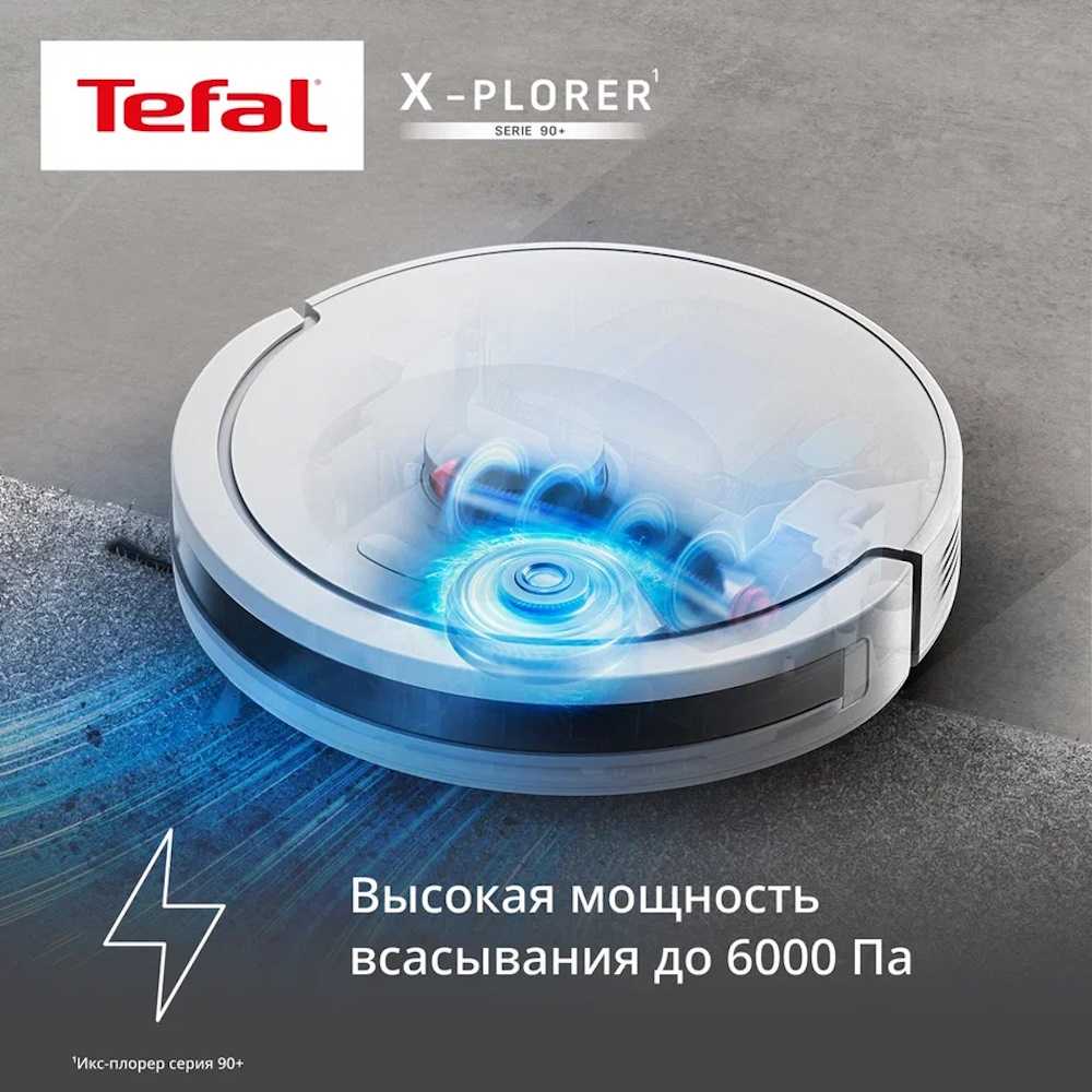 Робот-пылесос Tefal X-plorer Serie 90+ Animal & Allergy RG8797WH