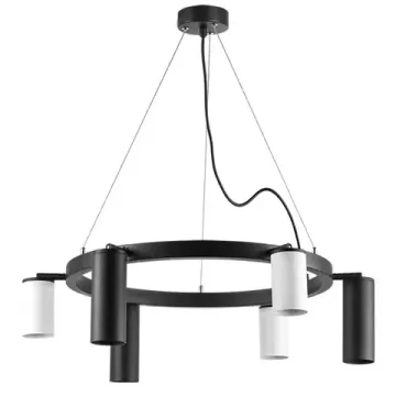 Люстра подвесная 6*GU10 LR016873363 черный/белый Rullo Lightstar