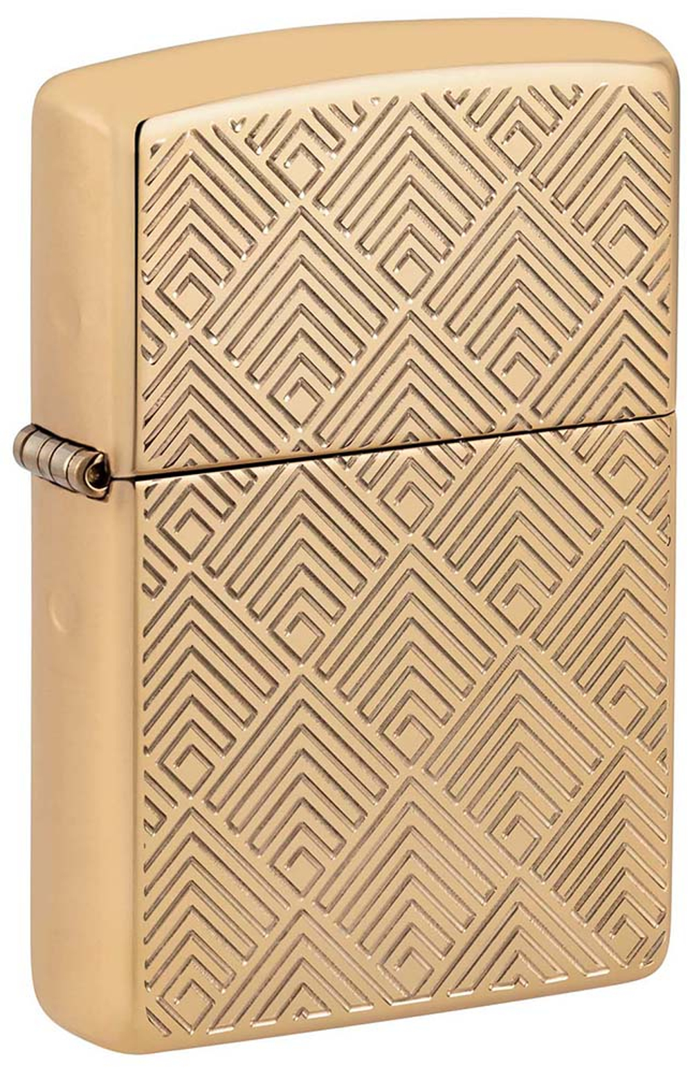 Зажигалка Zippo Armor® с покрытием High Polish Brass, латунь/сталь, золотистая, 38x13x57 мм