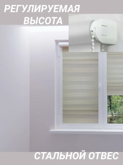 Рулонные шторы День-Ночь 50×135 см