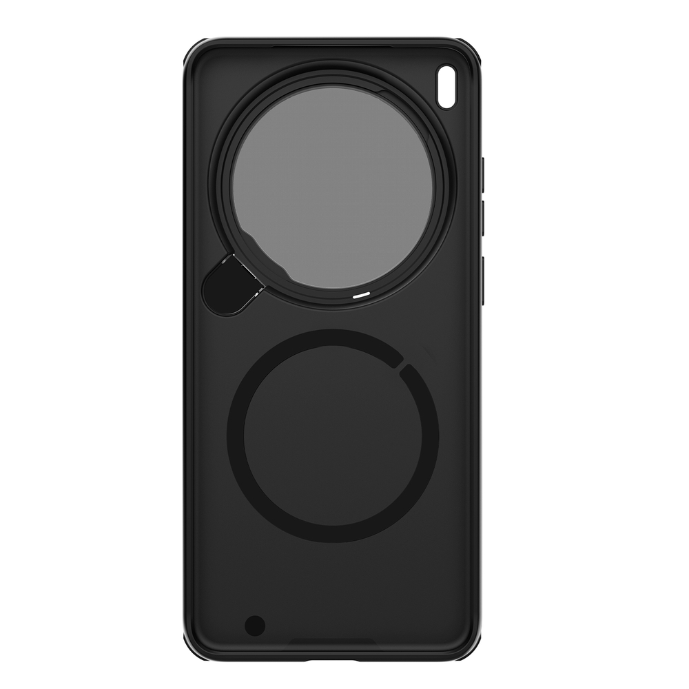 Чехол черный с MagSafe для смартфона Vivo X300 Ultra, серия CamShield Prop Magnetic Case (версия с прозрачной крышкой объектива) от Nillkin