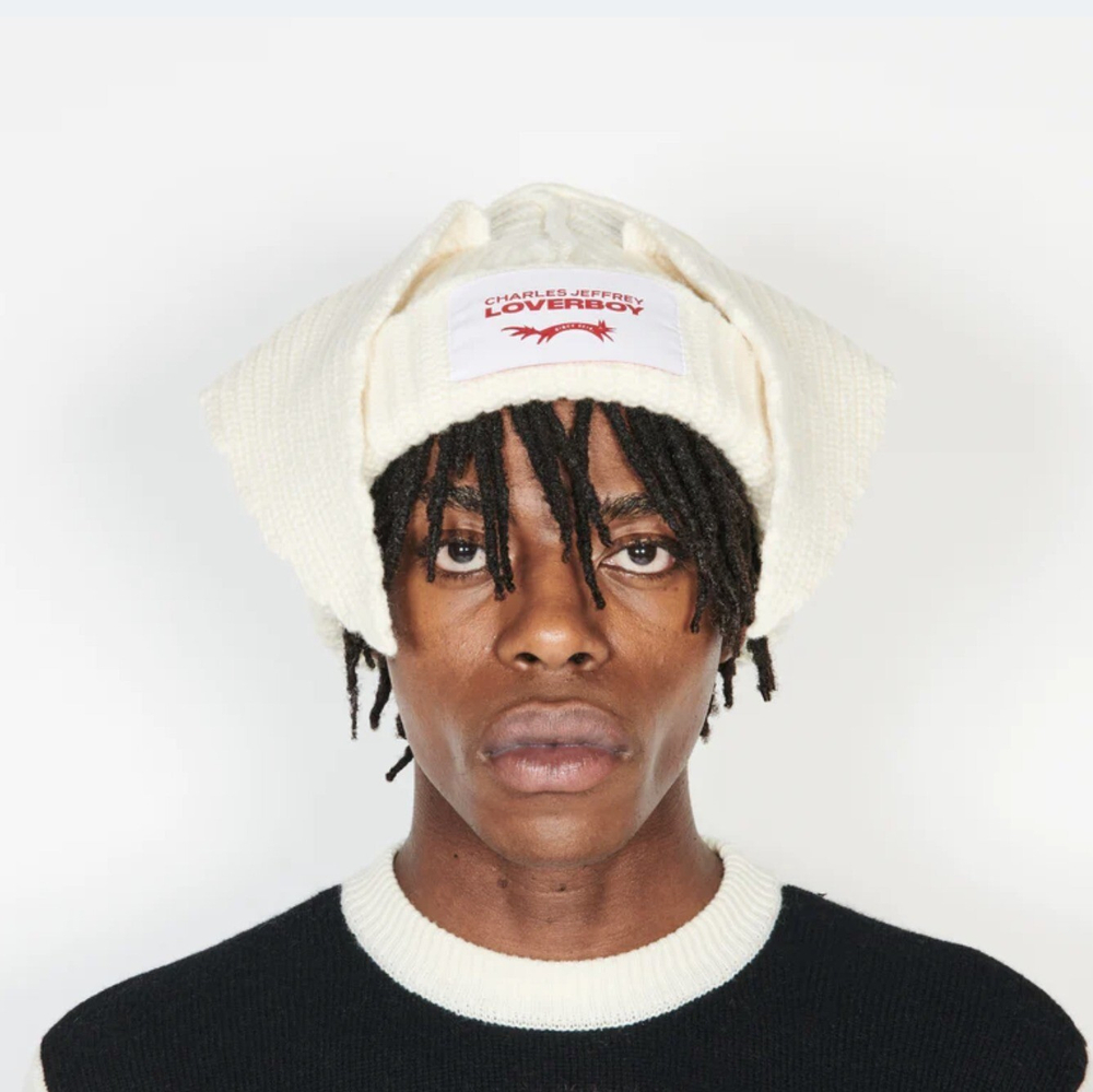 CHARLES JEFFREY LOVERBOY ШАПКА FLOPPY EARS BEANIE БЕЖЕВАЯ