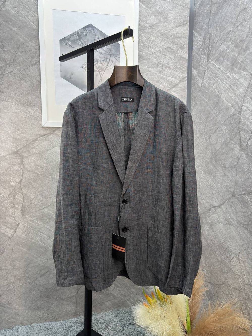 Льняной костюм Zegna