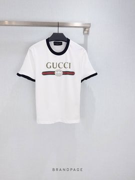 Футболка бело-чёрная от Gucci BP5-919305