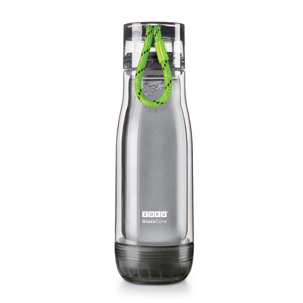 Бутылка zoku active 475 мл зеленая