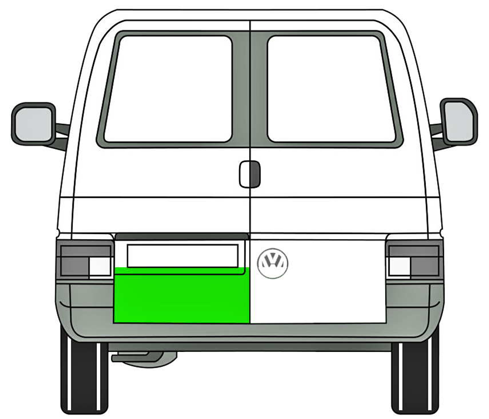 Накладка задней левой двери Volkswagen Transporter T4 (Potrykus)