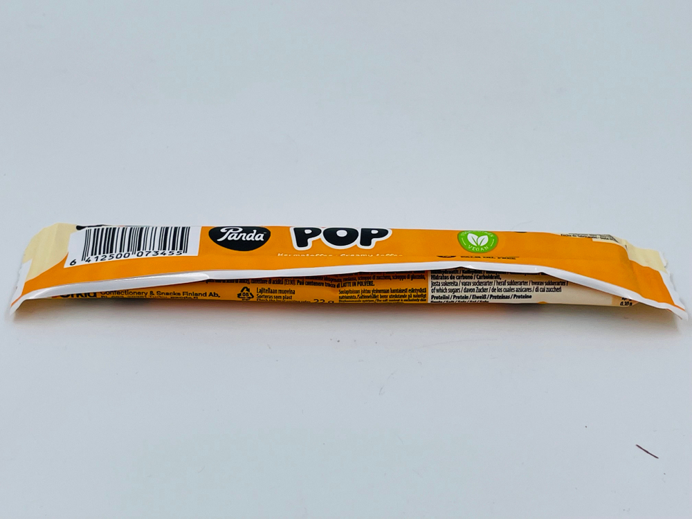 Лакрица Panda POP набор (4 шт. по 22 г) с начинкой сливочная ириска, 88 г (Из Финляндии)