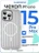 Чехол накладка iPhone 15 Pro Max 6.7" Gurdini Ocean Case (11) Metalic серебро
