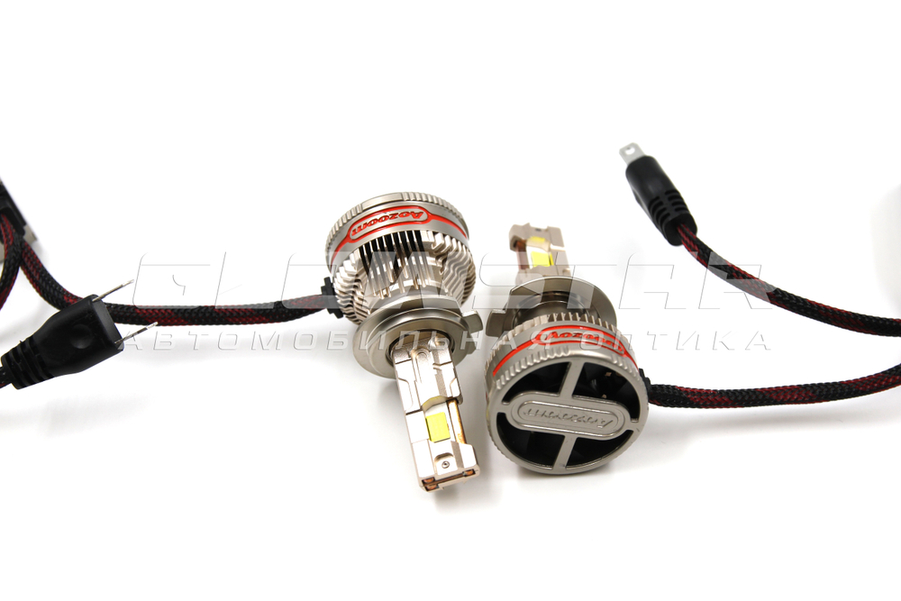Aozoom P15 H7 с вентилятором, 12V 85W 10000Lm (комплект, 2шт)