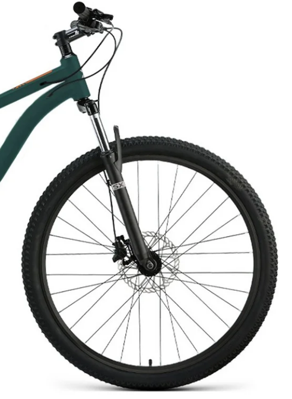 Велосипед 27,5" FORWARD APACHE SX, рама 15" тёмно бирюзовый/оранжевый 2026