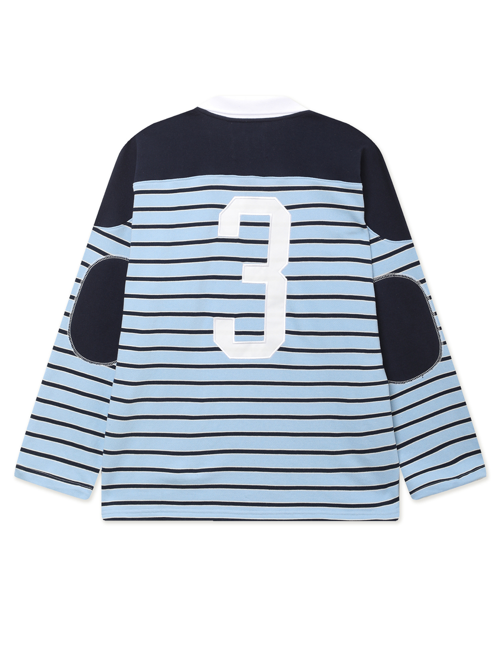 Женская Рубашка Stripe Polo Hockey Jersey Blue
