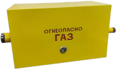 Шкафной газораспределительный пункт ГРПШ ОХТА-РС-10-1-ПЛ (желтый)