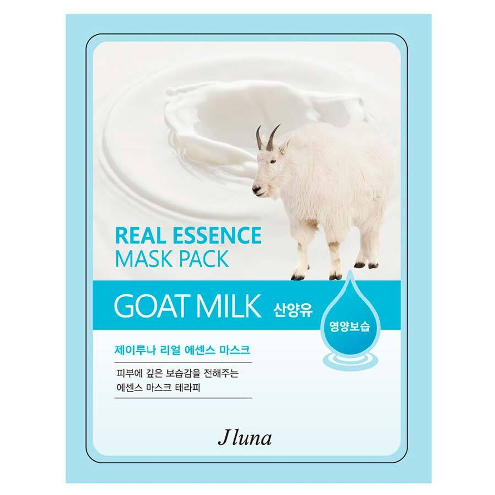 Тканевая маска с козьим молоком JLUNA Real Essence Mask Pack Goat Milk