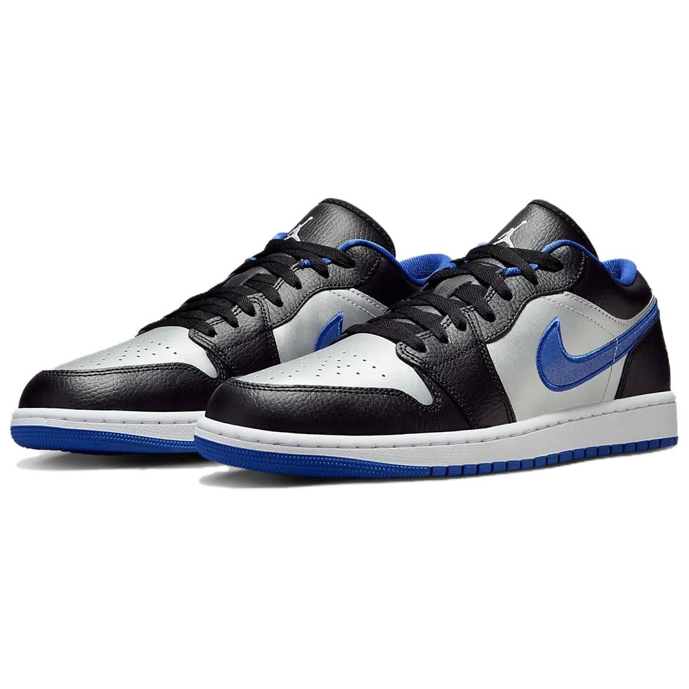 Jordan 1 Low Black Game Royal Metallic Platinum