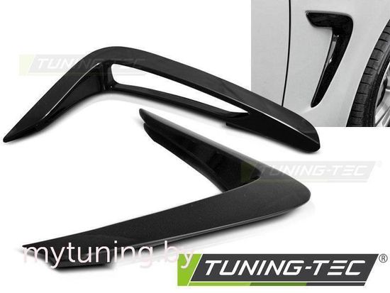 Комплект накладок на передние крылья для BMW 4 F32 / F33 / F36 (13-...) Glossy Black
