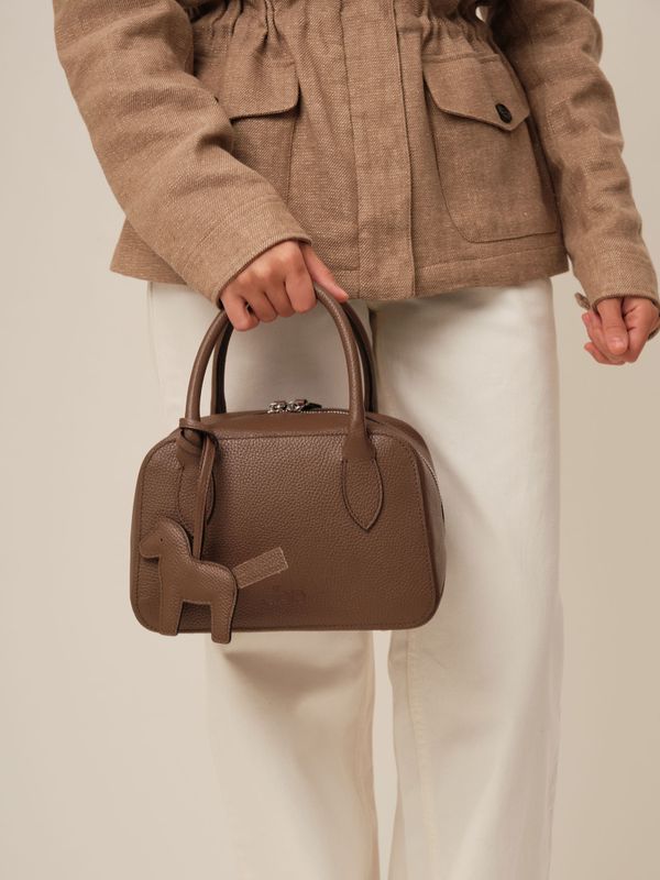 Кожаная сумка Polly summer DBR 31401 коричневый какао